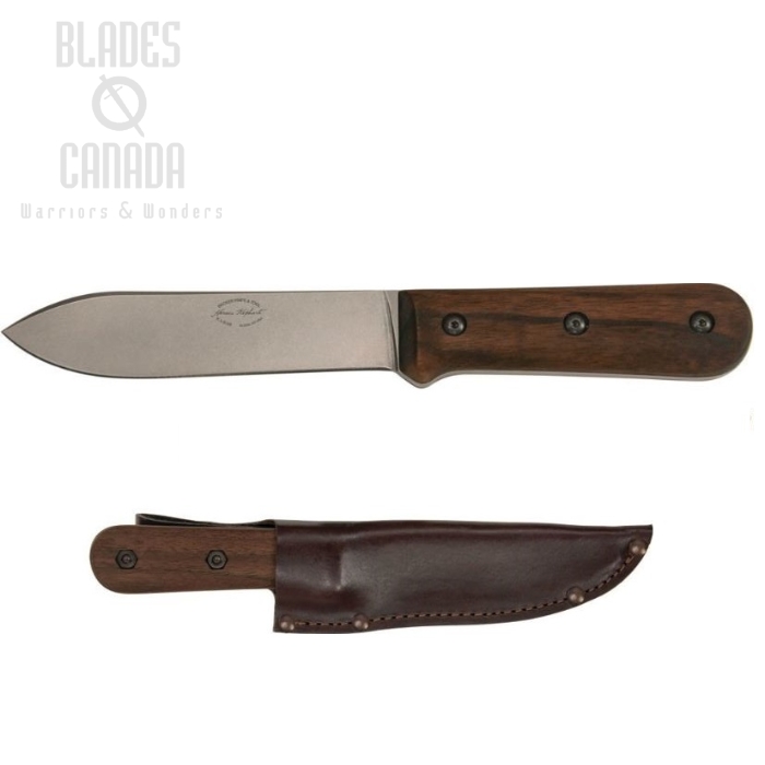 Ka-Bar Becker Kephart Fixed Blade Knife, 1095 Cro-Van, Leather Sheath, KaBK62